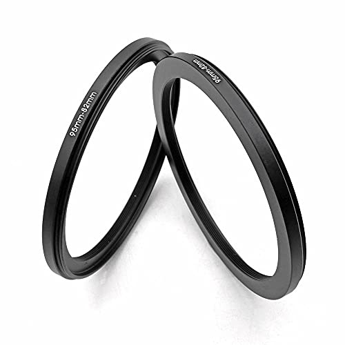 95 To 82Mm Metal Step Rings, 95Mm To 82Mm Step Down Ring Filter Ring Adapter For 95Mm Camera Lens & 82Mm Uv Cpl Nd Filters Hoods Caps Lingofoto #TOP2