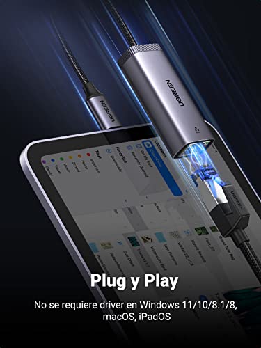 Adaptador USB C a Ethernet Gigabit LAN Thunderbolt 3 compatible Surface Go 3
