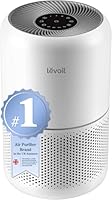 LEVOIT Air Purifier for Bedroom Home, CADR 187 m/h, 80m, with HEPA & Carbon Filters removes Pollen Allergies Dust Smoke, Air Cleaner with Timer, Quiet 24dB Sleep Mode, Core 300