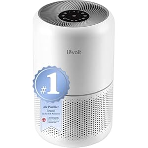 LEVOIT Air Purifier for Bedroom Home, 80m², CADR 187 m³/h, Ultra Efficient HEPA and Quiet for Several Needs like Pet/Toxin/Mould, Removes 99.97% Pollen/Dust/Odour, Core 300, White