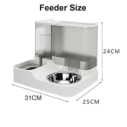 image for Generic Automatic Cat Feeder, Pet Food Dispenser(3.8L), Gravity Dog Fe