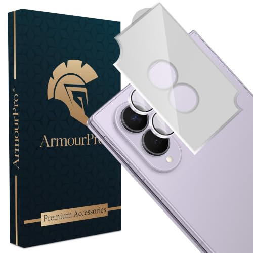 Image of ArmourPro Camera Lens Protector for Samsung Galaxy Z Fold 8 with Auto Alignment Installation Frame, AR+AF Coated Tempered Glass Camera Rings, Anti-Scratch, Case Friendly | Purple