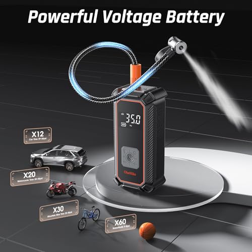 Olarhike Cordless Tire Inflator Portable Air Compressor-Fast Inflation,12V Auto Air Pump thumb #3