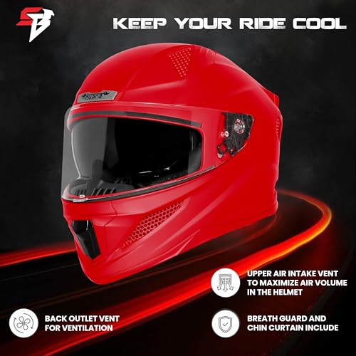 Image of Steelbird SBH-25 Rudra ISI Certified Full Face Helmet for Men and Women