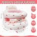 LANGNIDORIS Aufblasbarer Sitz Baby für Babys ab 3-36 Monaten, Faltbarer Aufblasbarer Inflatable Baby Seat mit Integrierter Pumpe, Toddler Sitzhilfe (Kaninchen)