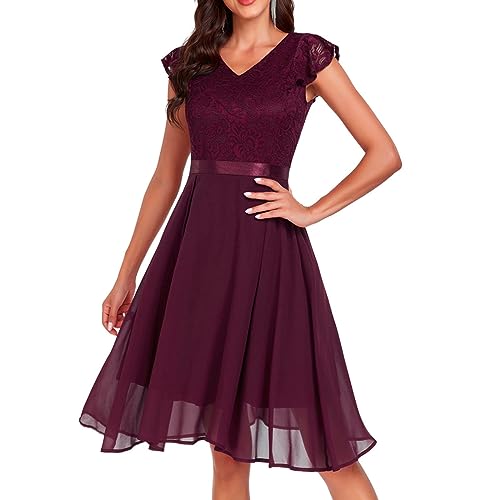 Robe de soirée mi-longue pour un mariage ou une cérémonie romantique - 2
