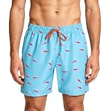 Guliorts Men's Dissolving Swim Trunks Prank Shorts Dissolvable Bathing Suit Funny Bachelor Beach Party Gag Gift for Brother Boyfriend Blue L