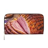 Hnnkloy Schinken, PU-Leder-Geldbörsen mit großer Kapazität, Clutch-Geldbörse für Männer und Frauen