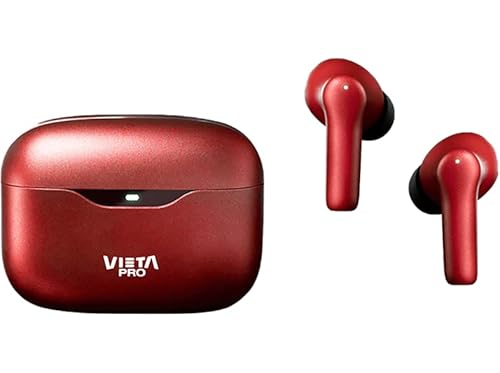 Vieta Pro Auricular Bluetooth TWS y Noise Cancelling -35 dB, Conexión Dual, Modo Transparencia, Estuche de Carga y autonomía de 22 Horas. Cascos in-Ear Mute 2