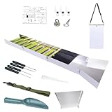 Goldminen-Set – Aluminiumlegierung, Schürfausrüstung, Goldwaschwerkzeuge und Outdoor-Abenteuerausrüstung zum Graben von Steinen, Schatzsuche, Bergbau | Mineraliensammlungsdisplay für Hobbyisten und Er