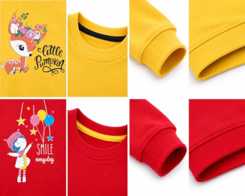 Image of NammaBaby Girls Cotton Round Neck Sweatshirt