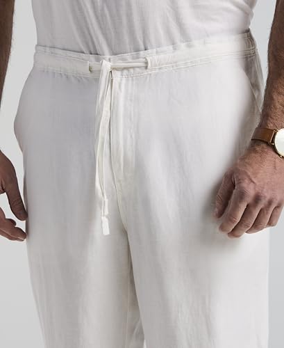 Image of Cubavera Men's Linen-Blend Lightweight Pants with Drawstring (Size Small - 5X Big & Tall)