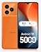 invens Note 17P Handy Ohne Vertrag Günstig 8GB+64GB/256GB TF, 6.9" HD+ Android 16 Smartphones Günstig 5000mAh, 16MP+8MP Kamera Simlockfreie Handys 4G Smartphone Dual SIM/OTG/GPS, Orange