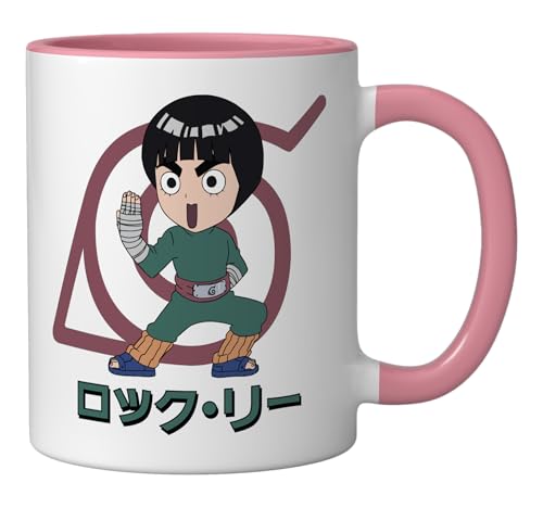 Taza de cerámica Naruto Classic Lee y símbolo Konohagakure miniatura 2