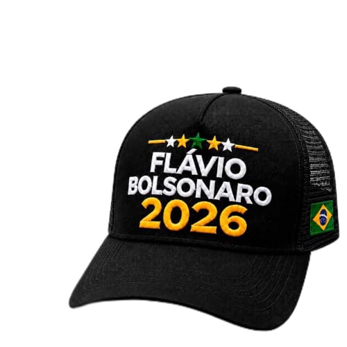 Bone Flavio Bolsonaro 2026 Presidente Redinha Premium Brasil