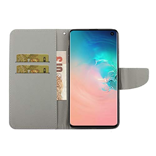 Shinycase Colorful Folio Phone Case For Samsung Galaxy S10E Wallet Case Pu Leather Flip Case With Viewing Stand Magnetic Tpu Inner Protective Cover For Samsung Galaxy S10E,Fox #TOP5