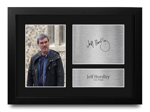 Autógrafo de Jeff Hordley en Emmerdale decoración para salón A4