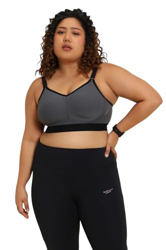 Image of Van Heusen Women Nylon Blend Wireless Non Padded High Impact Sports Bra -Anti Bacterial, Moisture Wicking