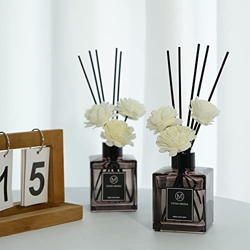 Yinmi Reed Diffuser 6.7 Oz (200Ml), Black Cherry Scented Reed Diffuser Set,Reed Diffuser & Oil Diffuser Sticks, Aromatherapy, Home & Kitchen Décor,Fragrance And Gifts,2Pk #TOP6