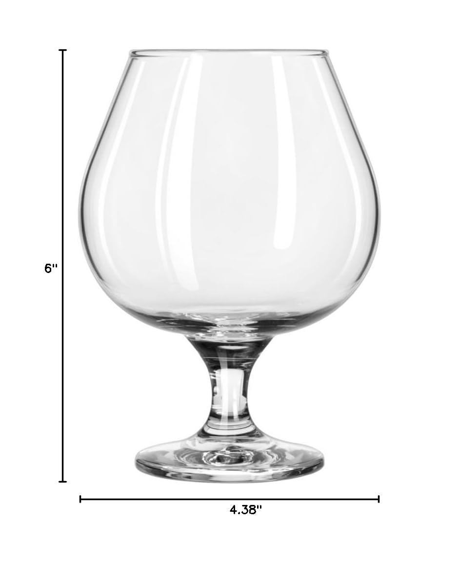 Libbey Glassware 3709 Embassy Brandy Glass, 22 oz. (Pack of 12)
