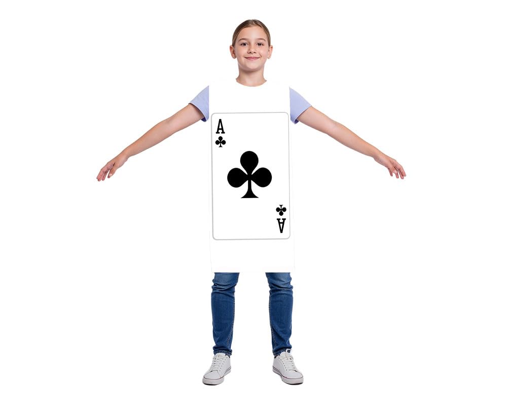 TABARDO! Playing Card Costume for Kids and Toddlers, Fancy Dress Outfit (Medium, A Of Clubs) — image 1