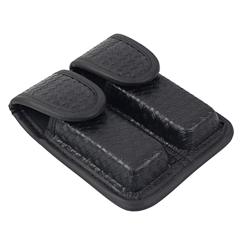 X2Tktact Double Magazine Pouch, Molded Double Mag Pouch Holder, Hidden Snap Double Magazine Holster (Basketweave Black) #TOP4