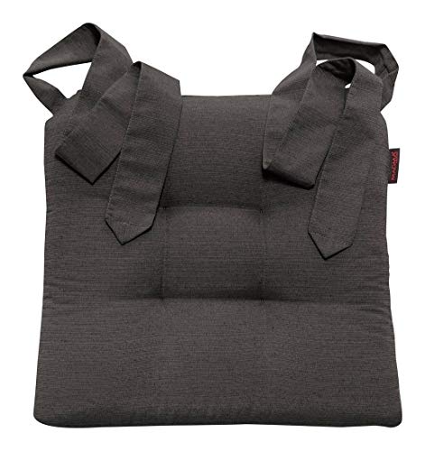 Magma Heimtextil Stuhlkissen Sitzkissen Schleifenband Auflage Polster Stuhl Stuhlauflage Rattanstühle extra dick robust Esszimmerstühle Indoor Outdoor