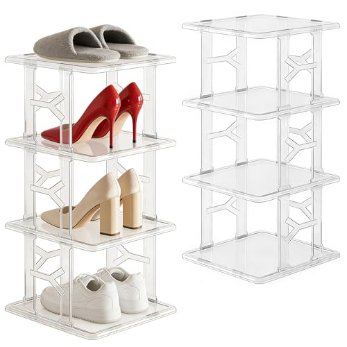 JAOGAUS 8 piezas de zapateros transparentes