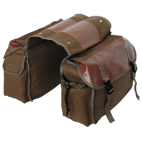Jorzer Sacoches de vélo Sacoche Double de capacité Sac vélo Portable avec Poches latérales Sacs sacoches Kaki Sacoche Selle
