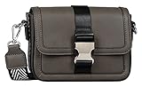 Gabor Umhängetasche Damen Terra, Grau (Dunkelgrau), 19x14.5x7.5 cm, Gabor Handtasche Damen
