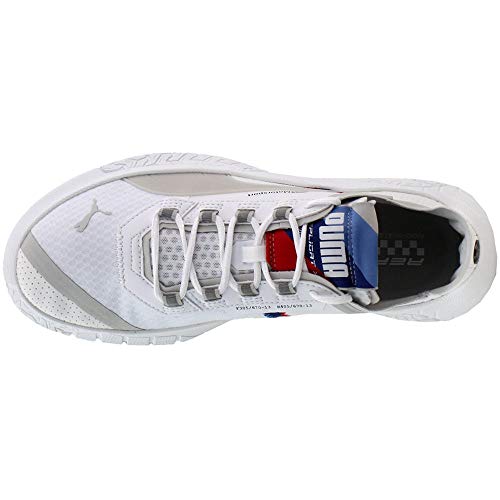 PUMA PUMA Mens BMW Motorsport Replicat-x Sneaker, PUMA Mens White-PUMA Mens White-Blueprint, 10.5