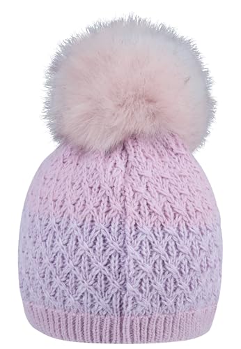Boina niñas Sterntaler Strickmütze con pompón que protege del frío con suavidad 2