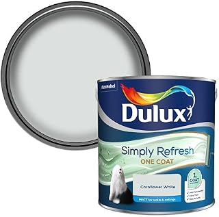 Dulux Matt Emulsion Paint For Walls And Ceilings - White Mist 5L