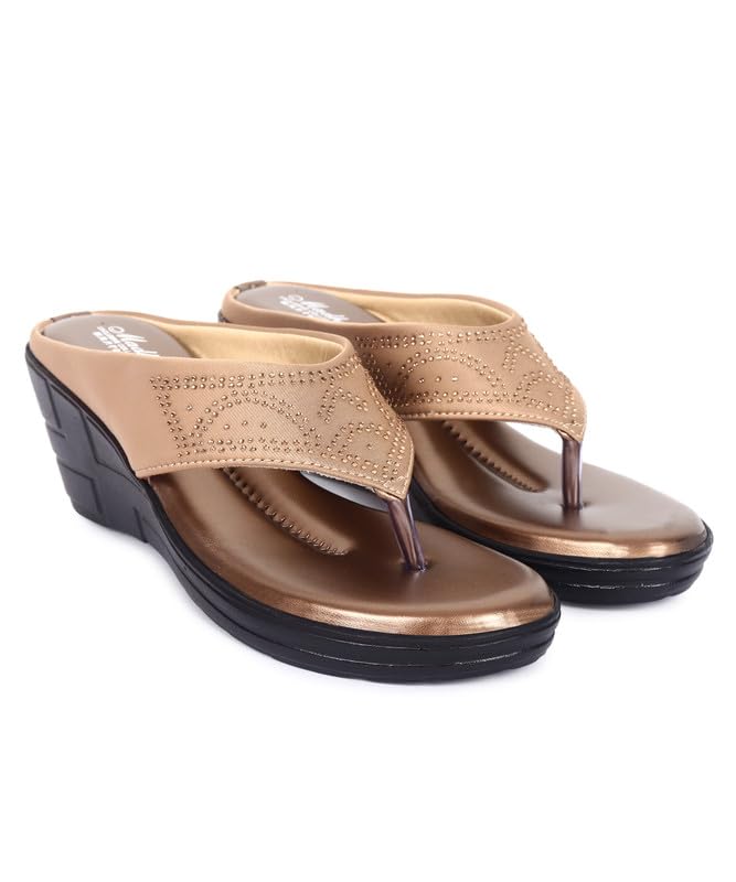 XZOYA Womens Stylish Fashionable V Shape Wedge Chapple sandals (B0CM938BZV) Amazon Price History, Amazon Price Tracker