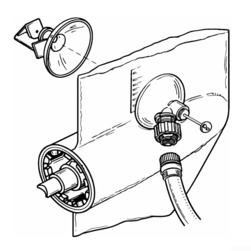 Adaptador de manguera de agua para limpiar motor MerCruiser fueraborda con toma de jardín rápida 4