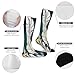 FekiLoot Different Leaves Compression Socks Cozy Soft Support Socks Fashion Breathable Knee High Tube Socks for Adult