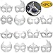 14 PCS DIY White Masks Paper Half Face Masquerade Masks Craft Mardi Gras Mask Plain Mask Paintable Blank Halloween Christmas Party Mask