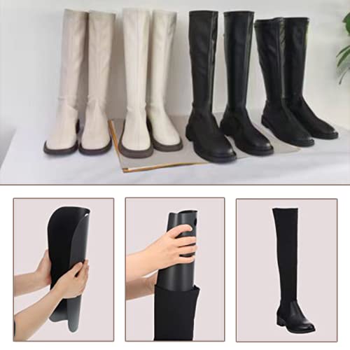Tsathoggua 4 Stück Boot Shaper Form Inserts Tall Boot Support für Frauen und Männer, Wiederverwendbare Stiefelformer, Stiefelspanner, PVC Schuhhalter Stiefelformwerkzeug