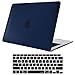 ProCase MacBook Air 13 Inch Case 2018 Release A1932, Rubber Coated Hard Shell Case for MacBook Air 13-inch Model A1932 with Keyboard Skin Cover –Darkblue
