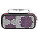 Produktbild Starburst Aubergine auf grauem Leinen, luxuriöse Tragetasche für Nintendo Switch, kompatibel, schützend, stoßfest