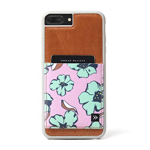 Best Deal Cheap 🛒 Thread Wallets - Slim Minimalist iPhone Wallet Case - iPhone 6+/6s+ - iPhone 7+ - iPhone 8+ (Fits All Plus+ Sizes) (Happy Hour)