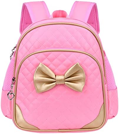 Suerico Suerico Cute Durable Waterproof Toddler Preschool Bag Kindergarten Kids Backpack for Girls (Pink)