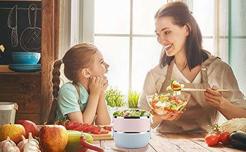 Plschckes Bento Box Lunchbox Brotdose 1400 ml Lunch-Behälter für Kinder