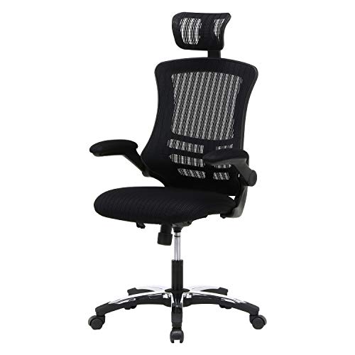 不二貿易 オフィスチェア デスクチェア メッシュ ロッキング機能 マスター3 ブラック 82530