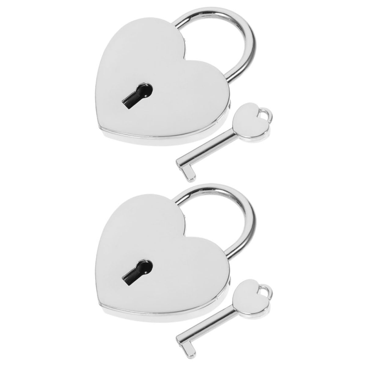 DOITOOL 6 Set Di Piccoli Lucchetti Per Valigie Chiavi in ​​metallo Lucchetti A Forma Di Cuore Per Figlia Moglie E