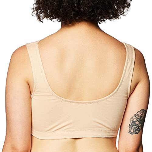 Motherhood Maternity Women's Wrap Front Nursing Sleep Bra, Nude,Medium - Image 6