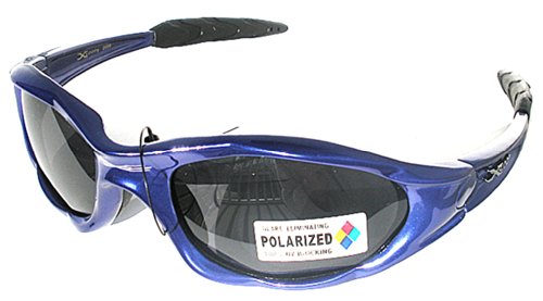 X-Loop 3182 Sunglasses Blue Frame Smoke-Blue Lens2
