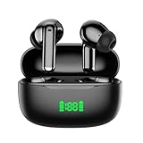 イヤホン Bluetooth ワイヤレスイヤホン AIスマートENC通話IPX7防水最大65時間再生 2026最新ブルートゥースイヤホン EDR+Bluetooth5.4搭載 カルナ型 HIFI音質低遅延接続瞬時 WEB会議/運動/ゲーム/テレワーク/通学/通勤/スポーツ/音楽用iPhone/Android対応 (lightblack)