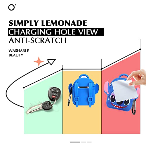 Airpods Case, Cute Lovely Stitch 3D Cartoon Cool Animal Airpods Cover Skin, Soft Silicone Protective Shockproof Charging Case For Apple Air Pods 2 & 1 Kids Girls Boysteens Gifts #TOP2