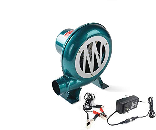 Dual BBQ blower Charcoal Chimney Starter BBQ Fan, Smoker Fan,Electric Blower Starter for Charcoal,AC & DC Power cord Included
